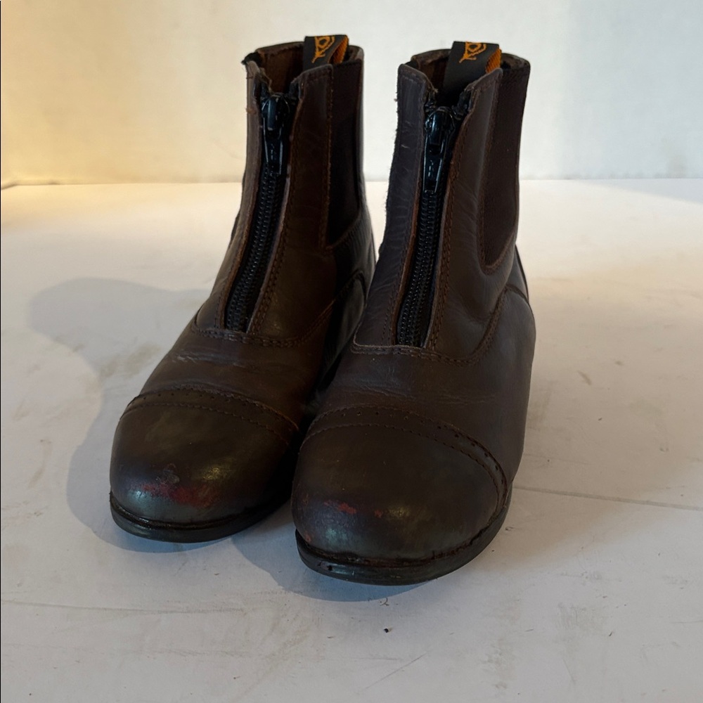 Brown Leather Paddock Boots